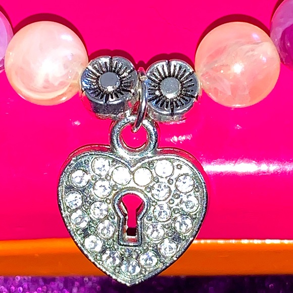 🧿2/$15🧿 NIB/NWT One Sz Love Chakra Beaded Stretch Bracelet - Picture 4 of 15